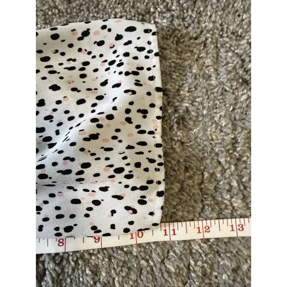 Kaari Women's Flounce Blouse Polka Dot Multicolor Size Medium - Picture 5 of 8